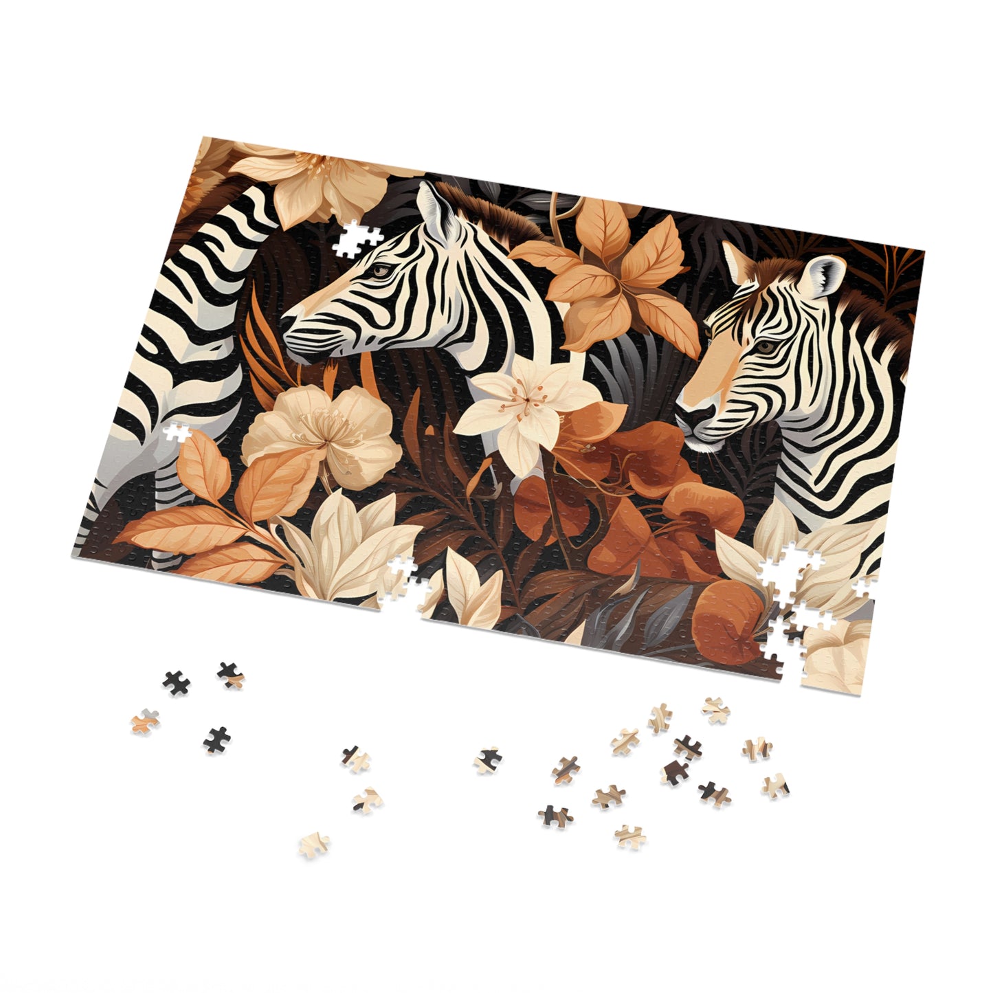 Jigsaw Puzzle, Zebra, Personalised/Non-Personalised (30, 110, 252, 500,1000-Piece)