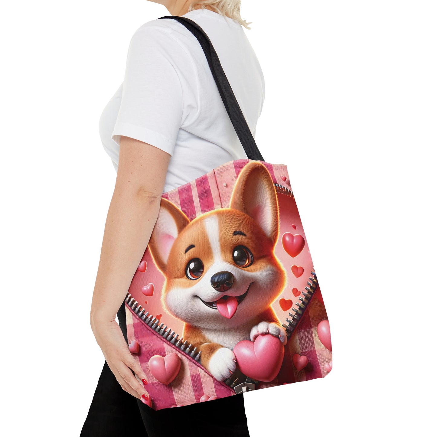 Tote Bag, Cute Dog, Personalised/Non-Personalised Tote bag