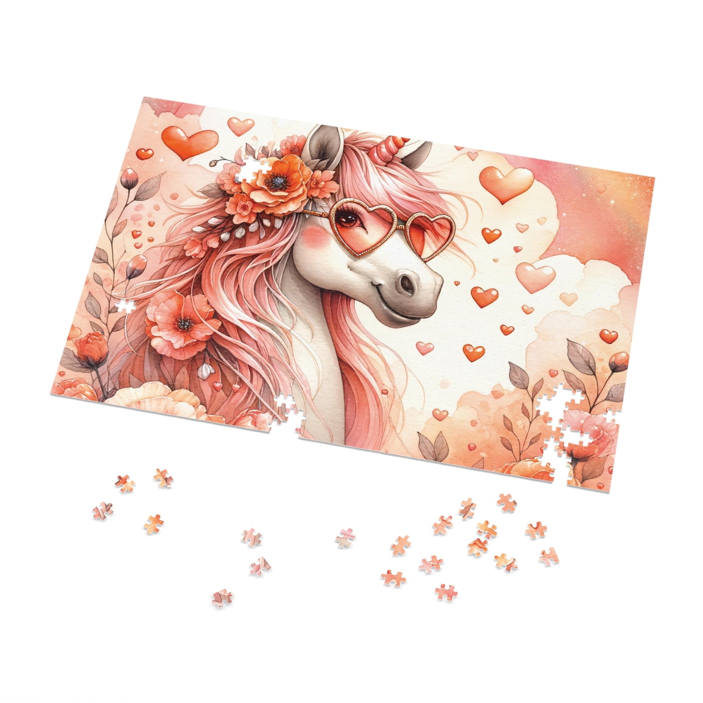 Puzzle Unicorn, Personalised/Non-Personalised (30, 110, 252, 500,1000-Piece) awd-661