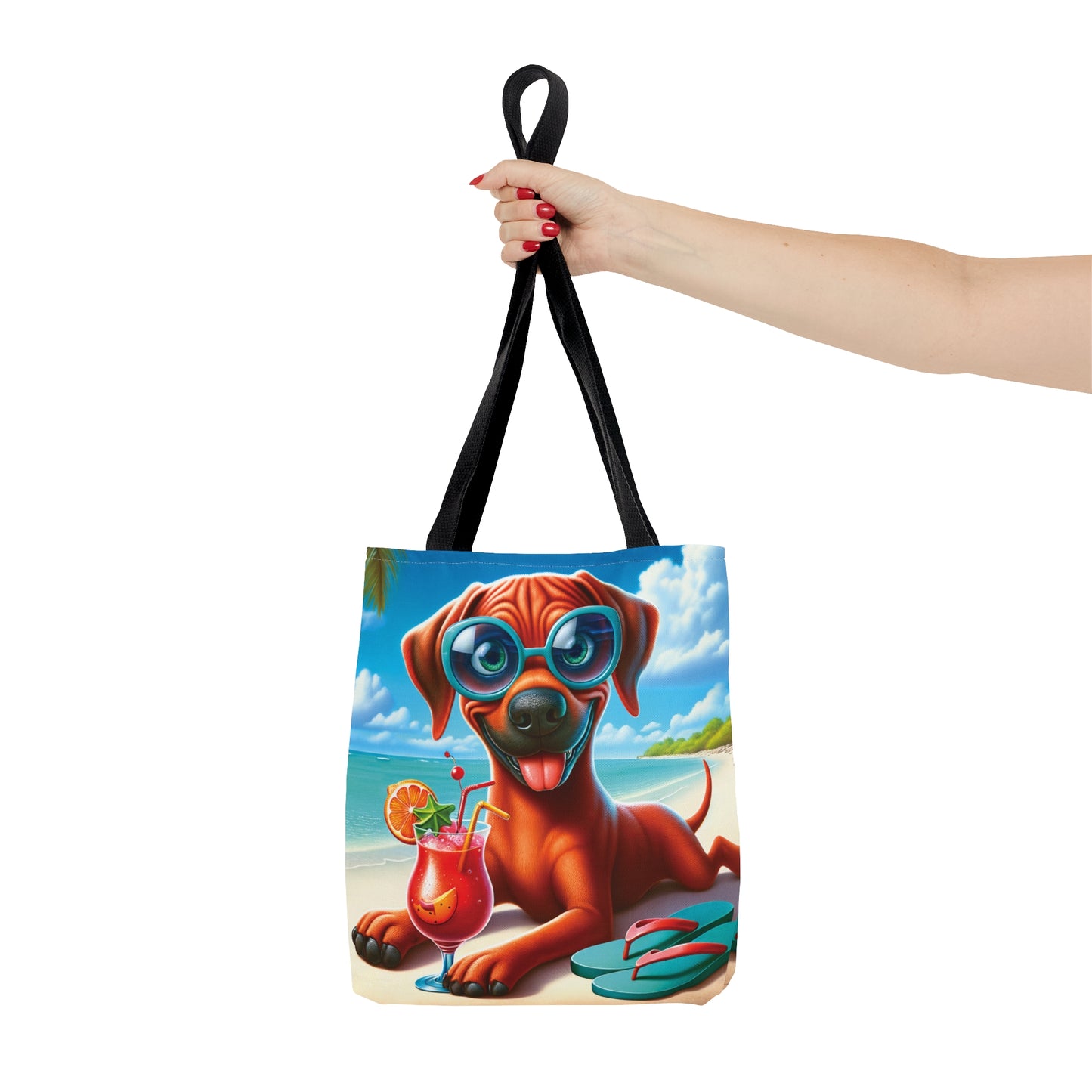 Tote Bag, Dog on Beach, RhodesianRidgeback, Tote bag,  awd-1238