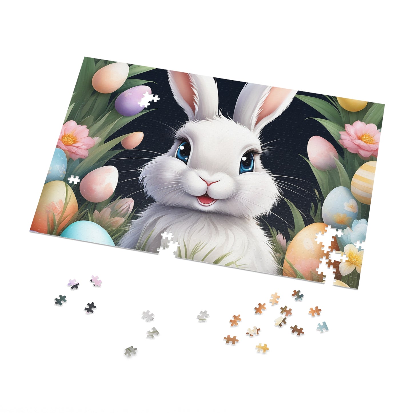 Puzzle, Easter, Rabbit, Personalised/Non-Personalised (30, 110, 252, 500,1000-Piece) awd-649