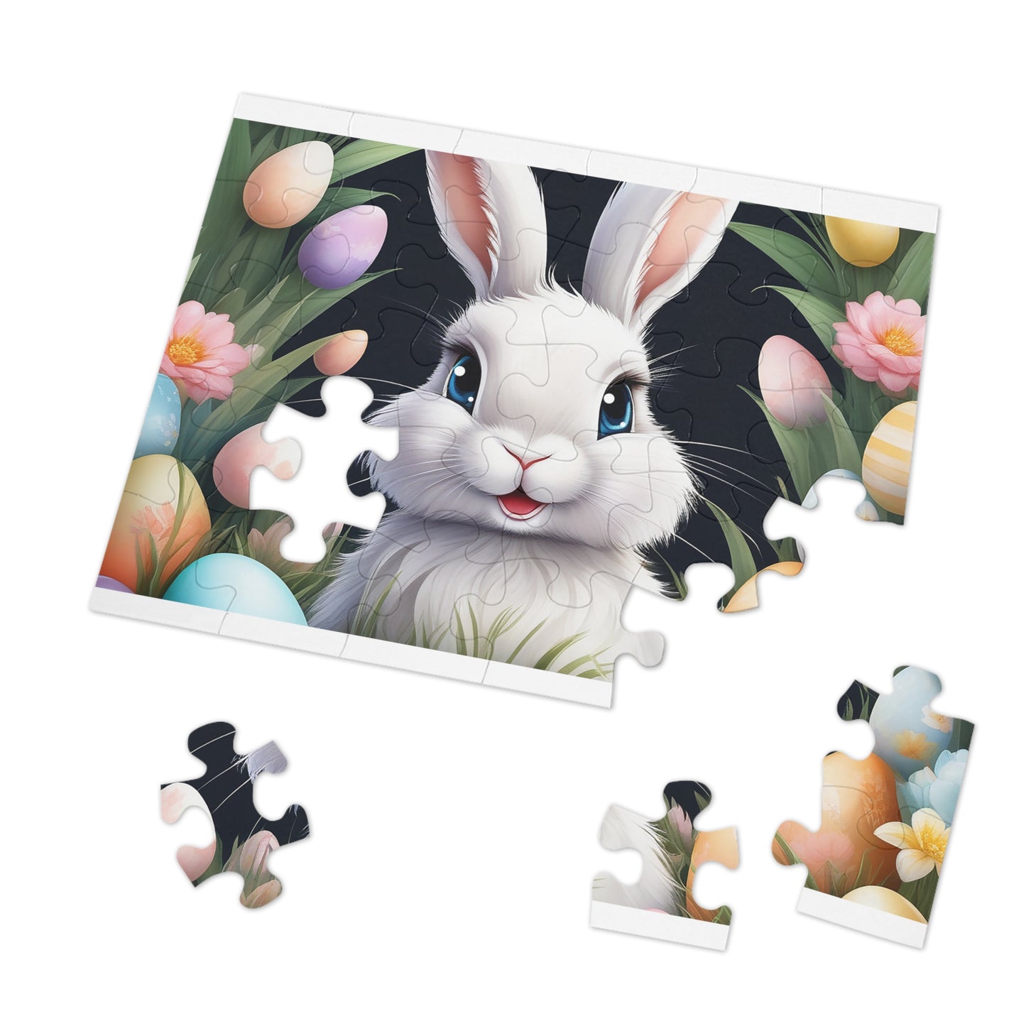 Puzzle, Easter, Rabbit, Personalised/Non-Personalised (30, 110, 252, 500,1000-Piece) awd-649