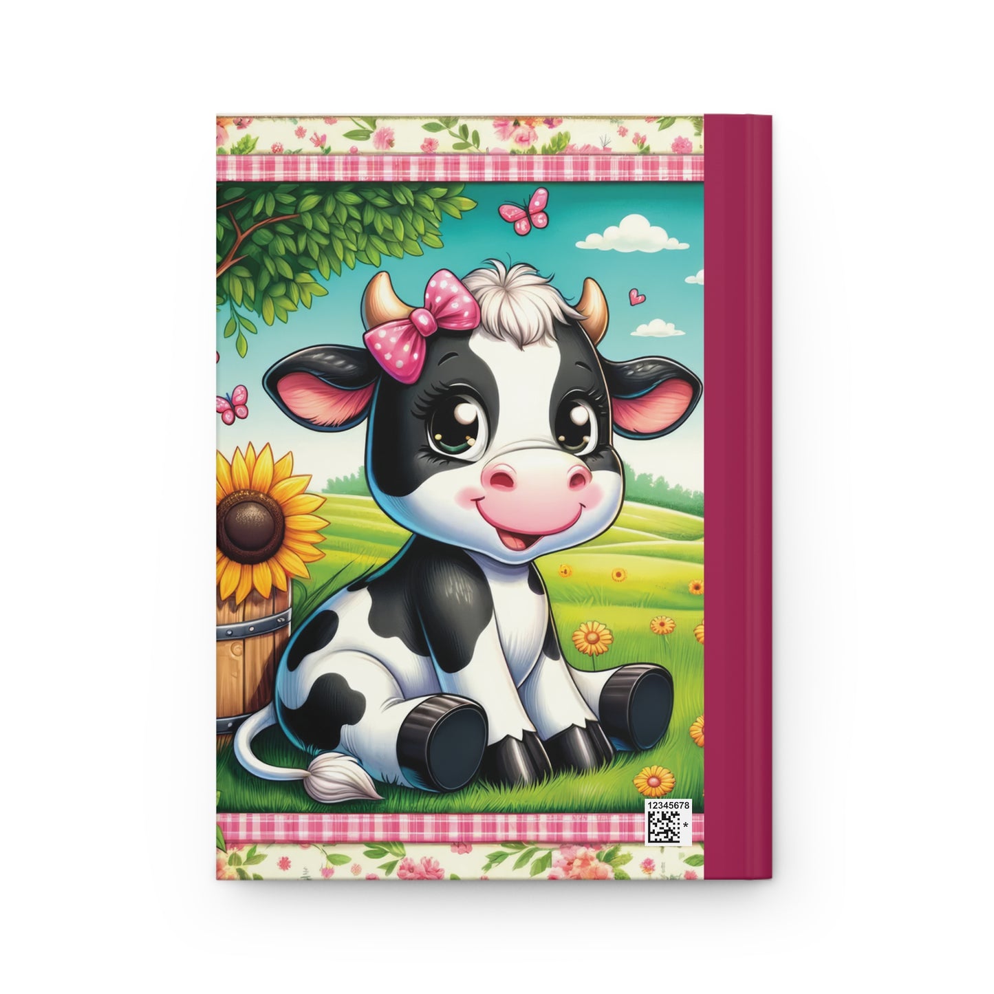 Personalised Hardcover Journal Matte, Cow, awd-1491