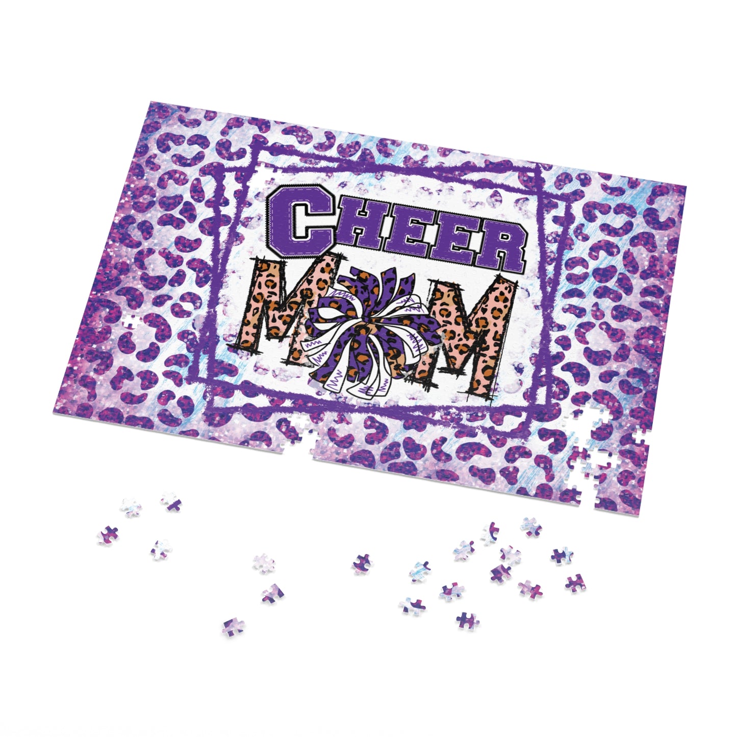 Jigsaw Puzzle, Cheer Mom, Personalised/Non-Personalised (30, 110, 252, 500,1000-Piece)