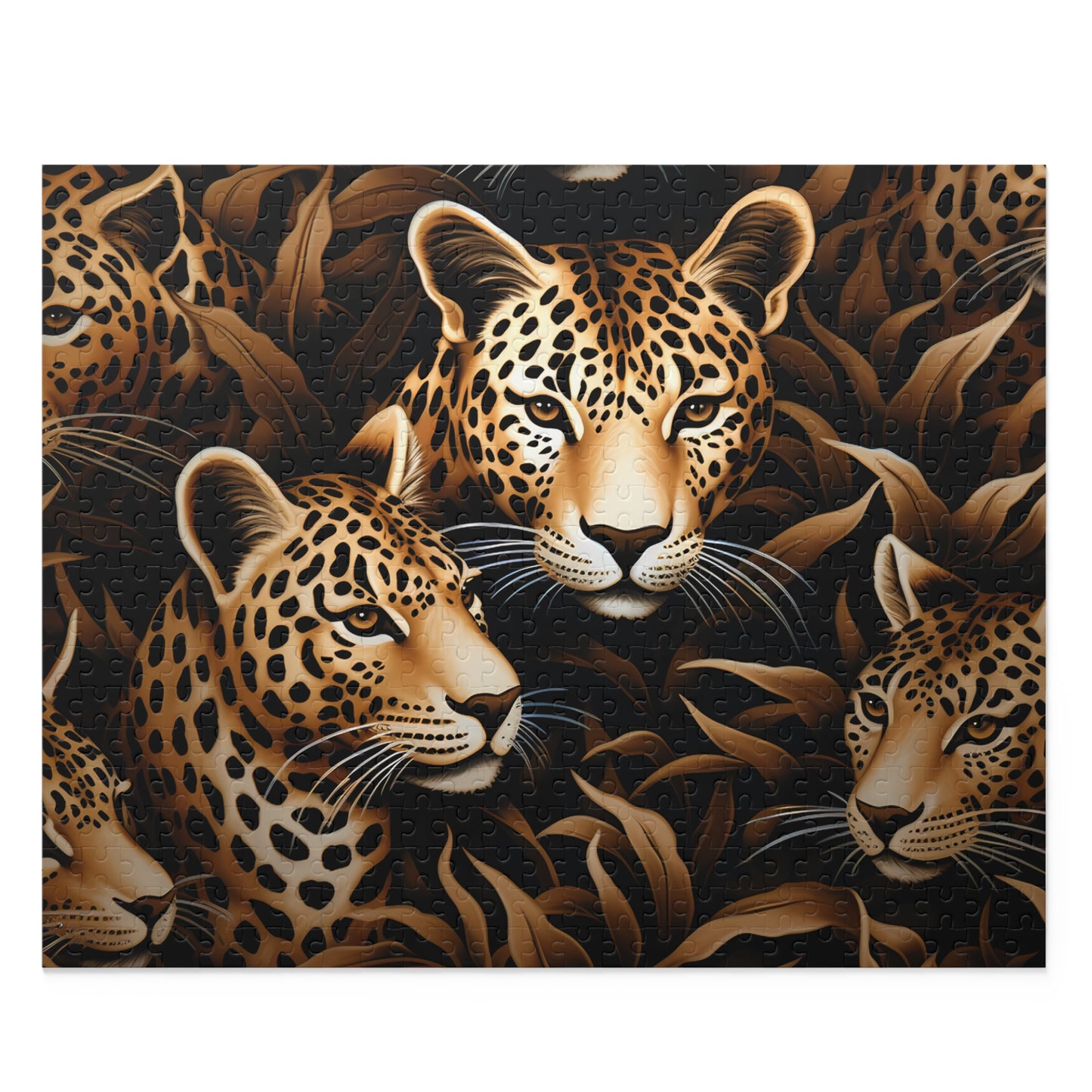 Personalised/Non-Personalised Puzzle, Leopard (120, 252, 500-Piece)