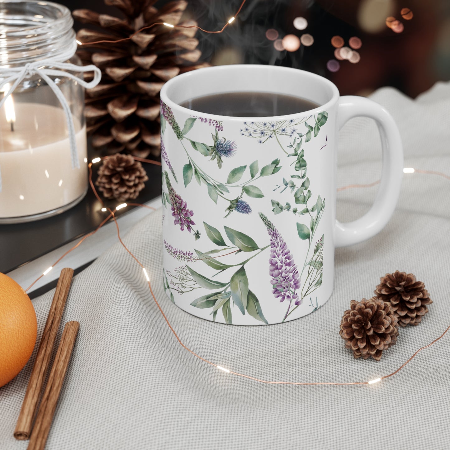 Scottish Floral, Ceramic Mug 11oz