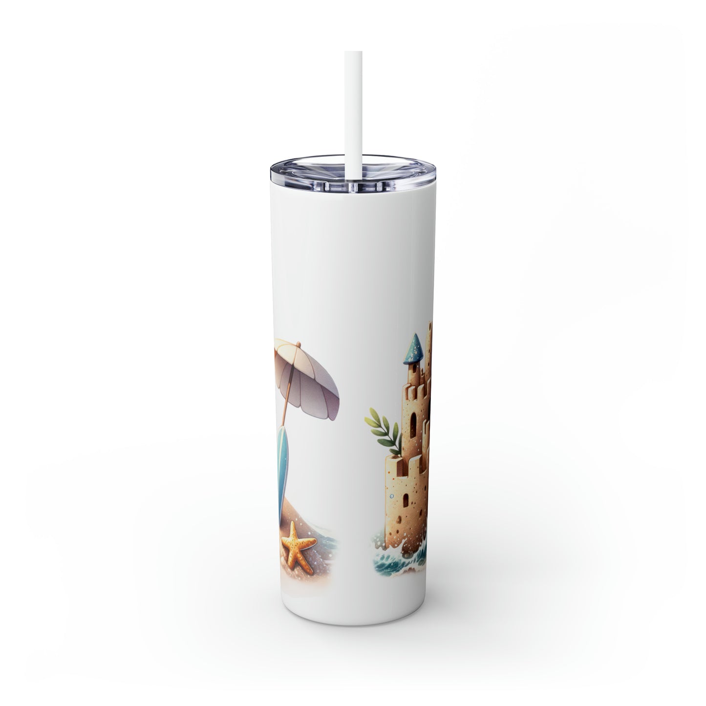 Skinny Tumbler with Straw, 20oz, Australian Animal, Quokka, awd-1324