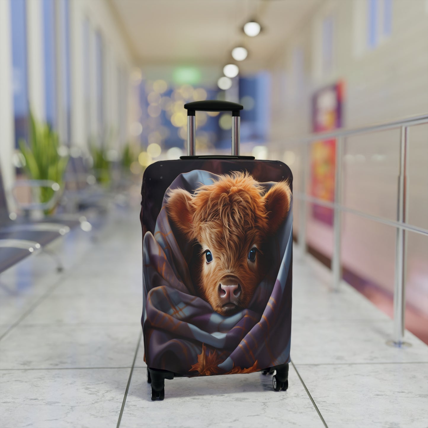 Luggage Cover, Highland Cow, awd-044