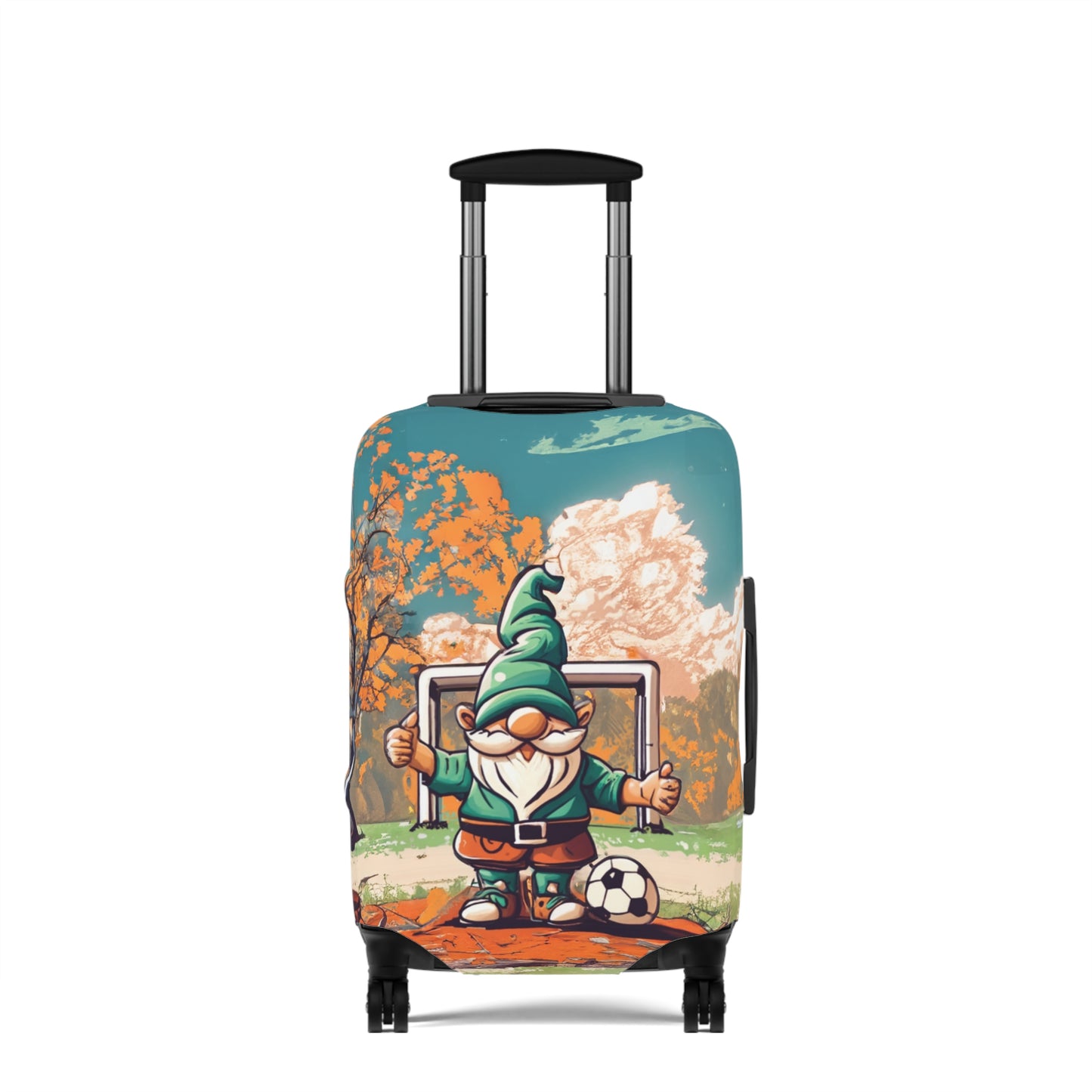 Luggage Cover, Retro Soccer Gnome, awd-5028