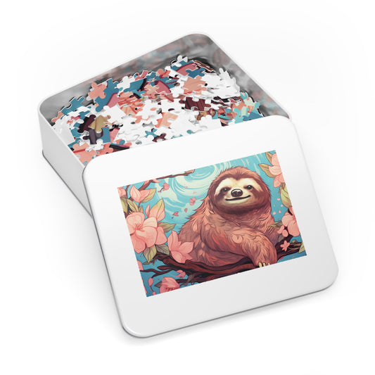 Jigsaw Puzzle, Sloth, Personalised/Non-Personalised (30, 110, 252, 500,1000-Piece)