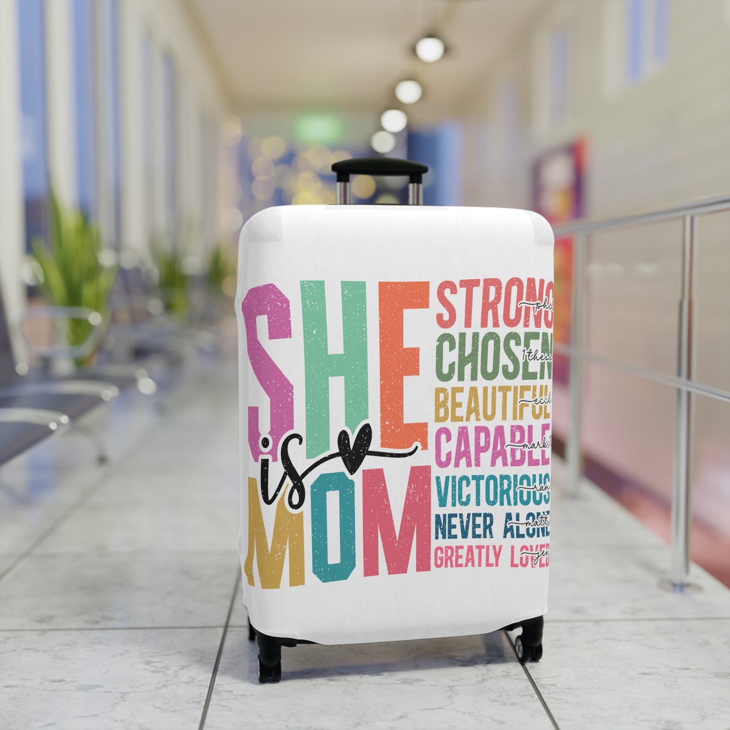 Luggage Cover, She is Mom, awd-5023