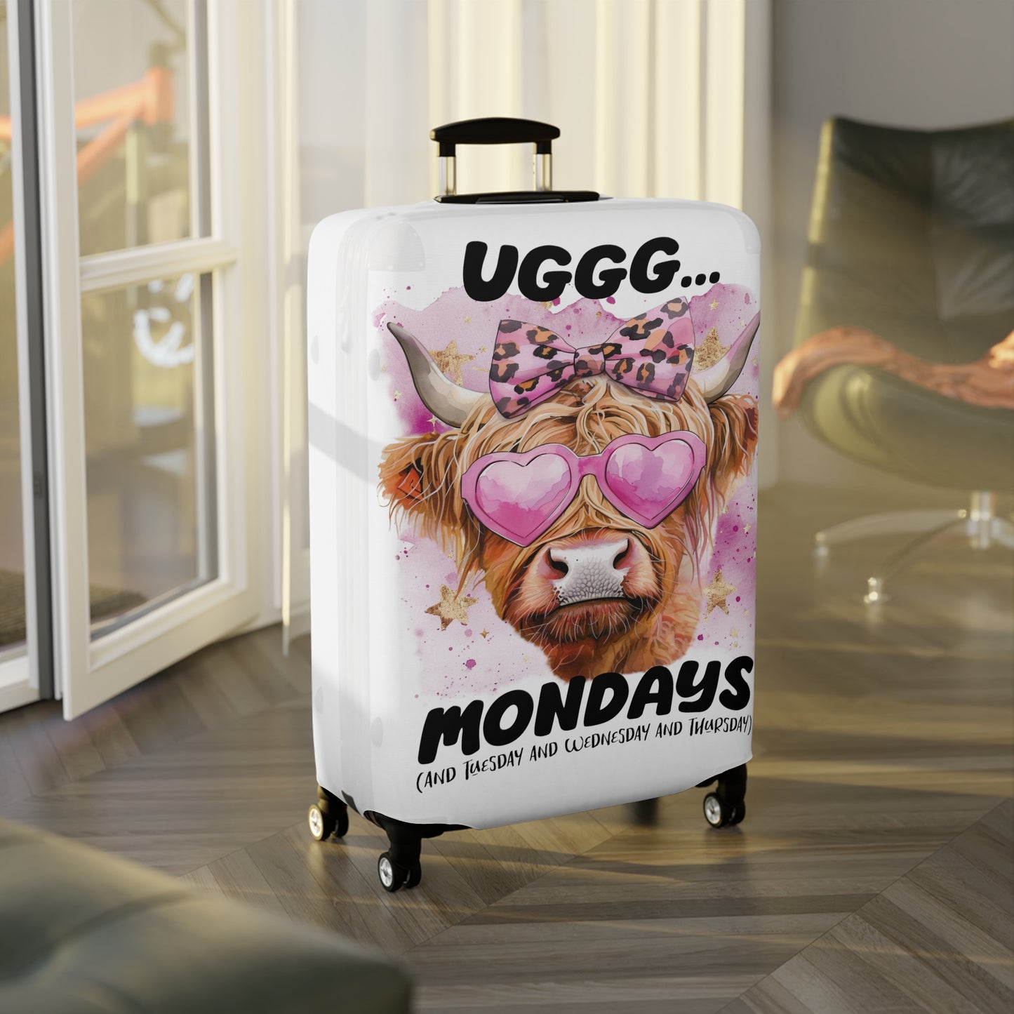 Luggage Cover, Highland Cow, awd-4019