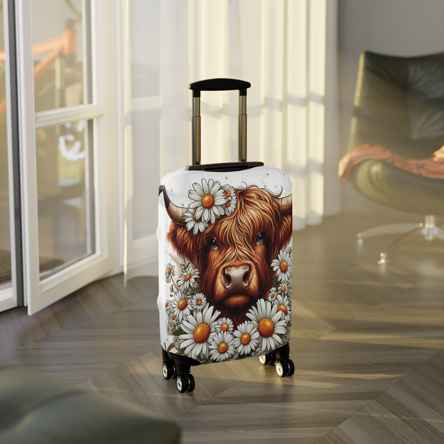 Luggage Cover, Highland Cow, awd-436