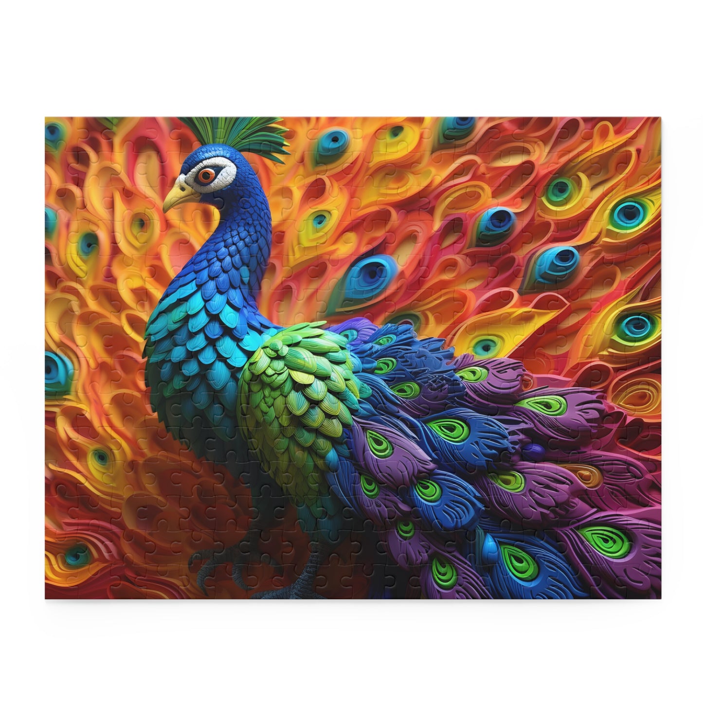 Puzzle, Peacock  (120, 252, 500-Piece) awd-575