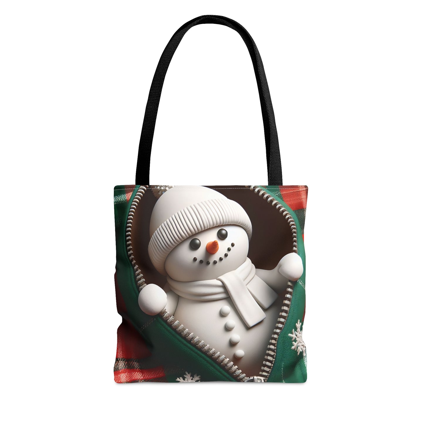 Tote Bag, Christmas, Snowman, Personalised/Non-Personalised Tote bag