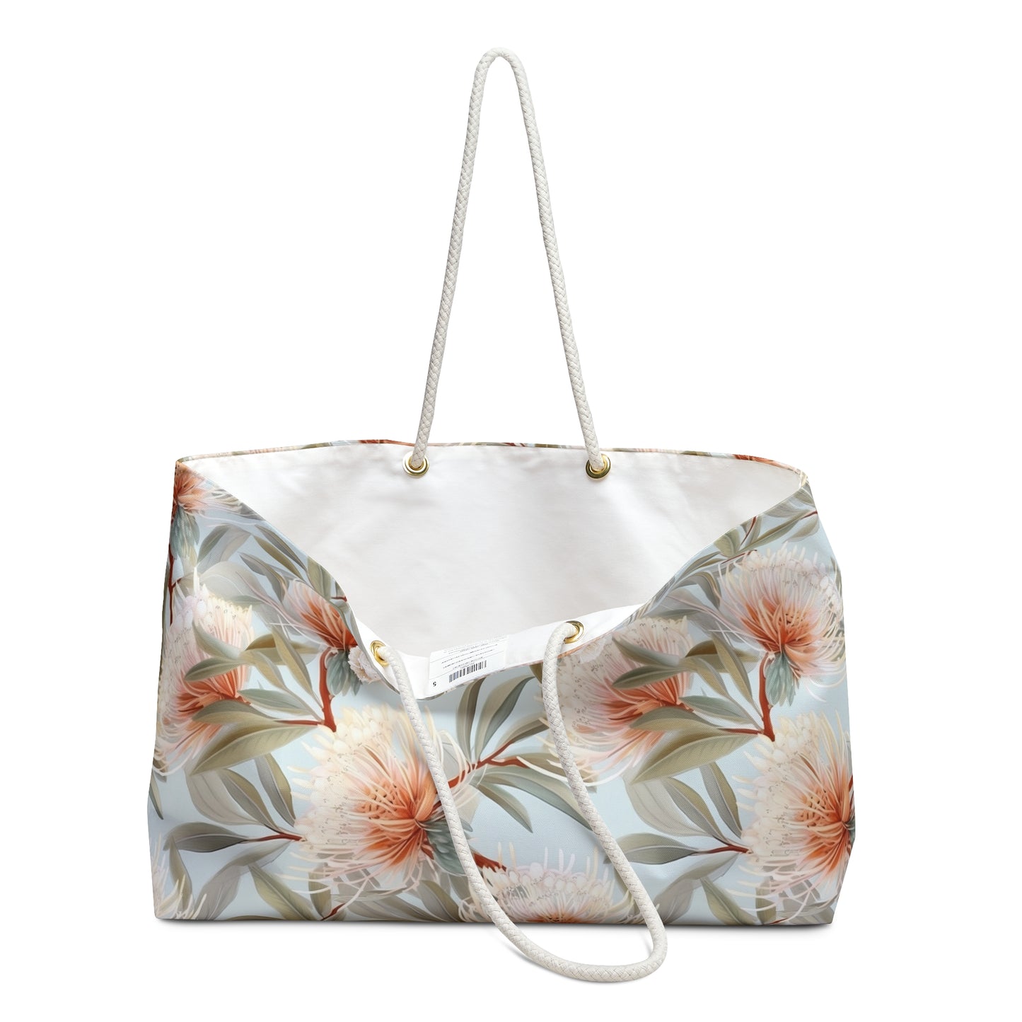 Personalised Weekender Bag, Australian Floral, Large Weekender Bag, Beach Bag, Book Bag