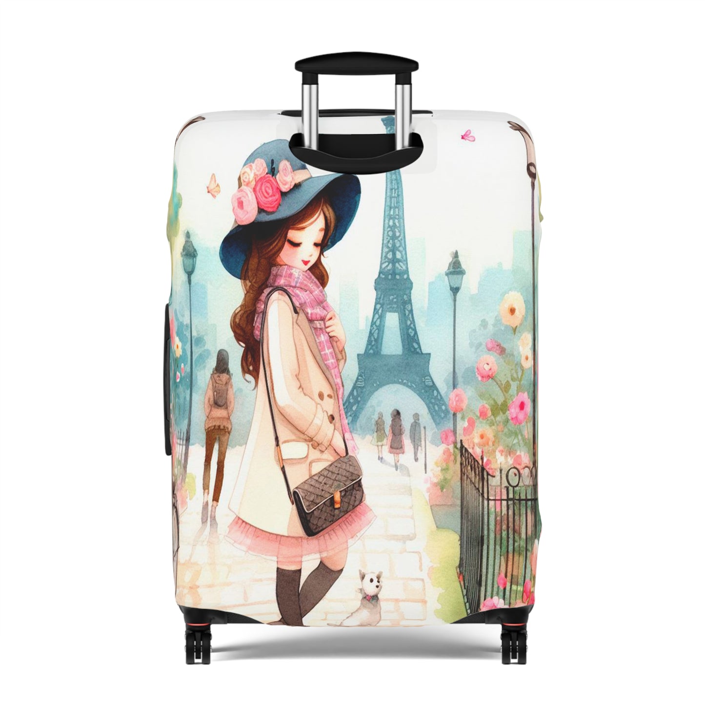 Luggage Cover, Just a Girl Who loves Travelling, awd-2108