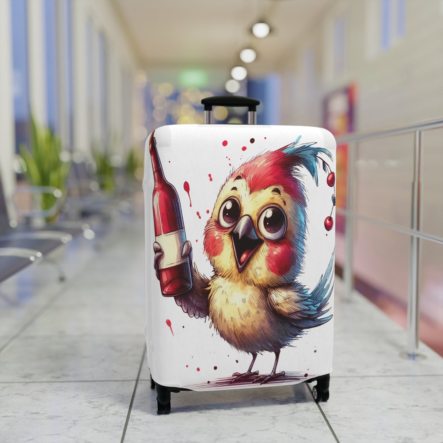 Luggage Cover, Cute Bird, awd-1638