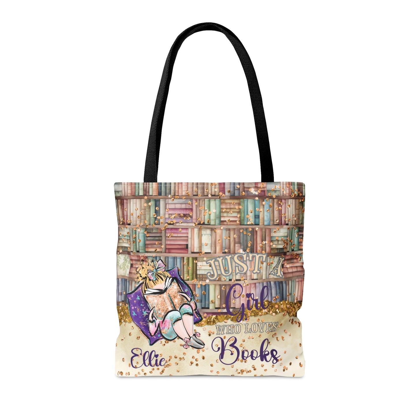 Personalised Tote Bag, Just A Girl Who Loves Books, Blonde Hair  Tote bag