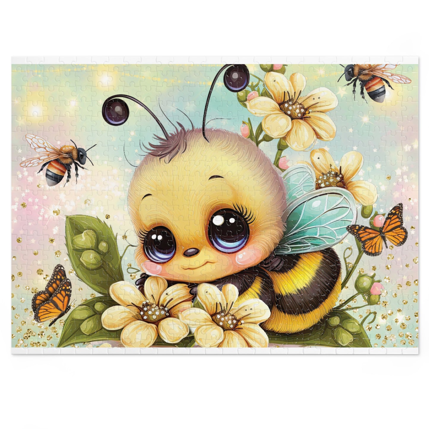 Puzzle, Bee, Personalised/Non-Personalised (30, 110, 252, 500,1000-Piece) awd-668