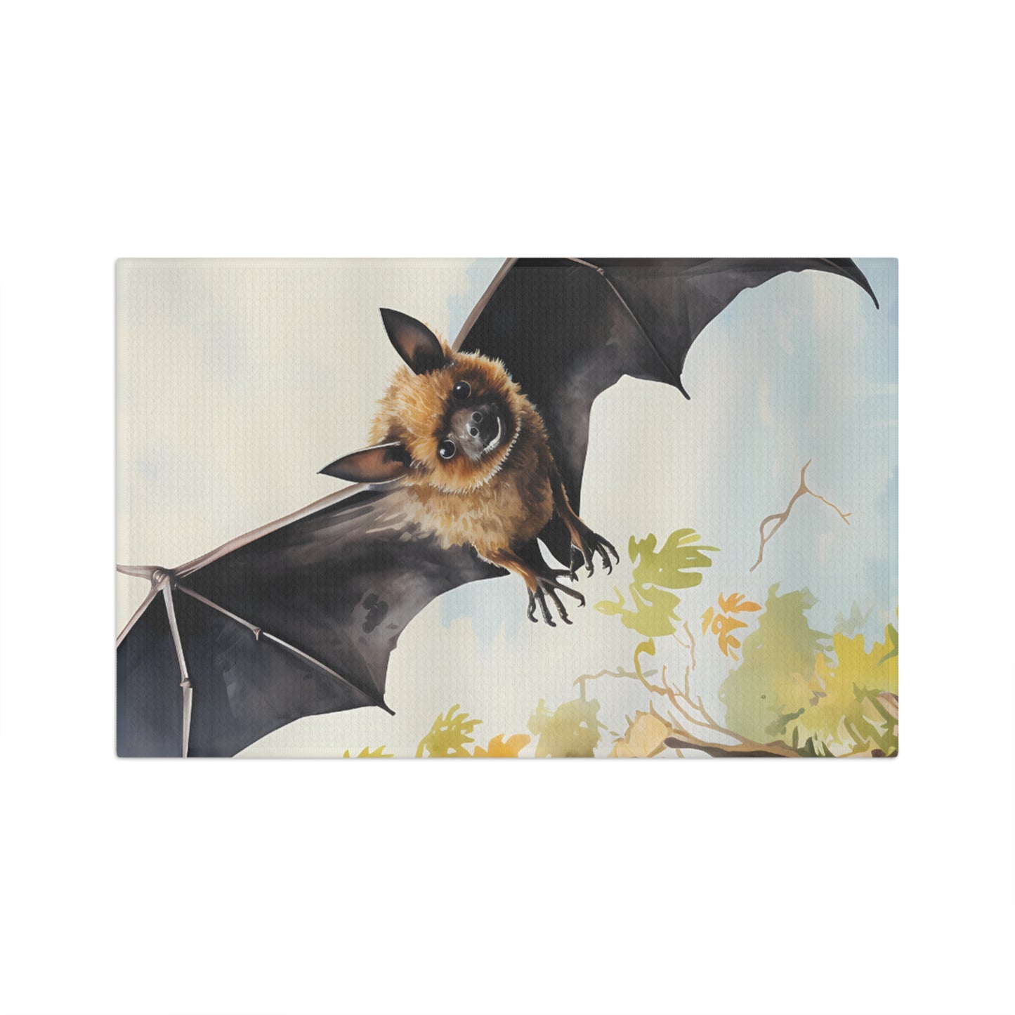 Microfiber Tea Towel, Australian Animals, Bat