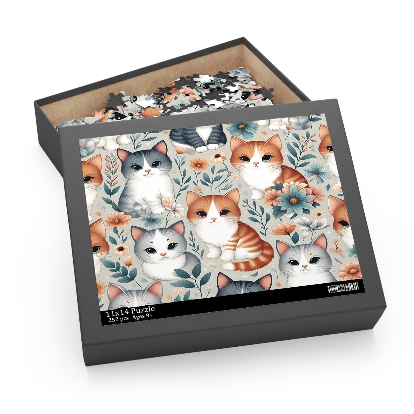 Personalised/Non-Personalised Puzzle, Cats (120, 252, 500-Piece)