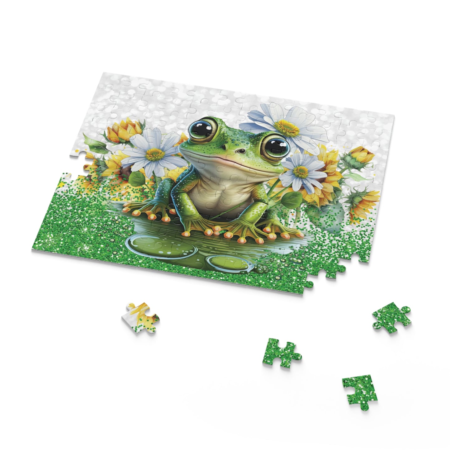 Personalised/Non-Personalised Puzzle, Frog (120, 252, 500-Piece)