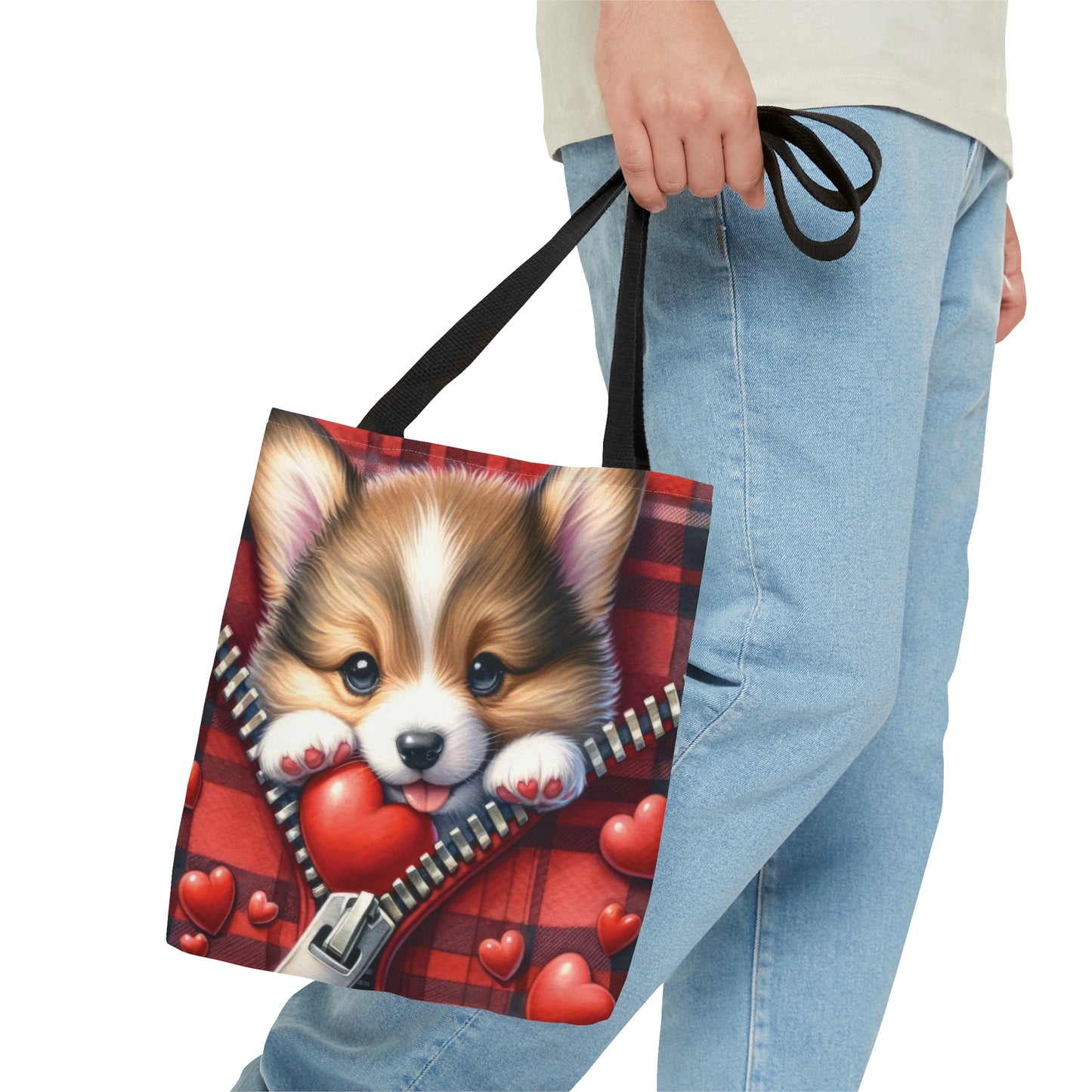 Tote Bag, Cute Dog, Personalised/Non-Personalised Tote bag