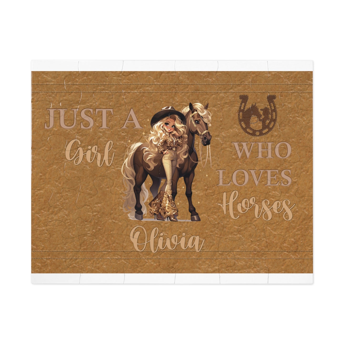 Jigsaw Puzzle, Just a Girl Who Loves Horses (30, 110, 252, 500,1000-Piece)