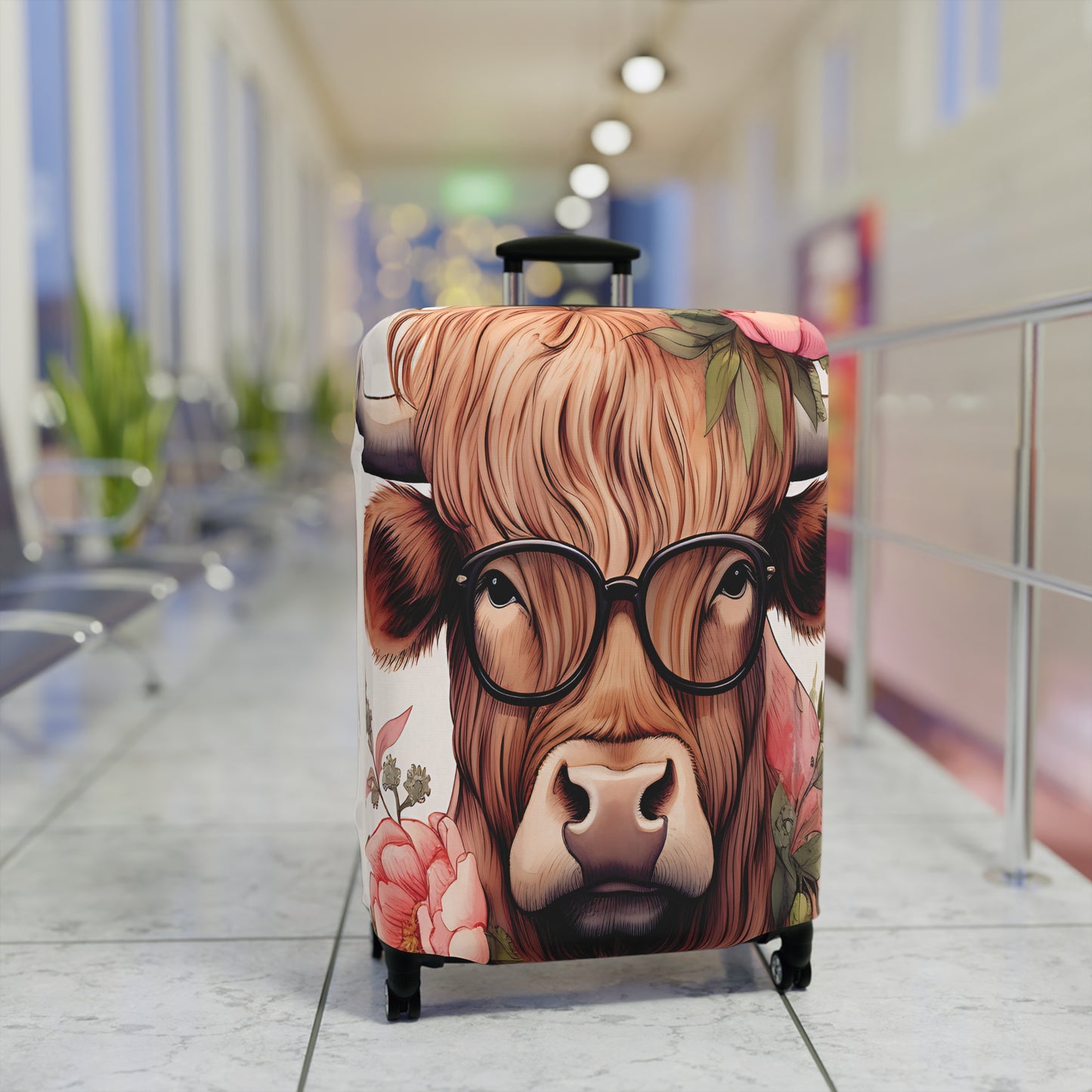 Luggage Cover, Highland Cow, awd-008