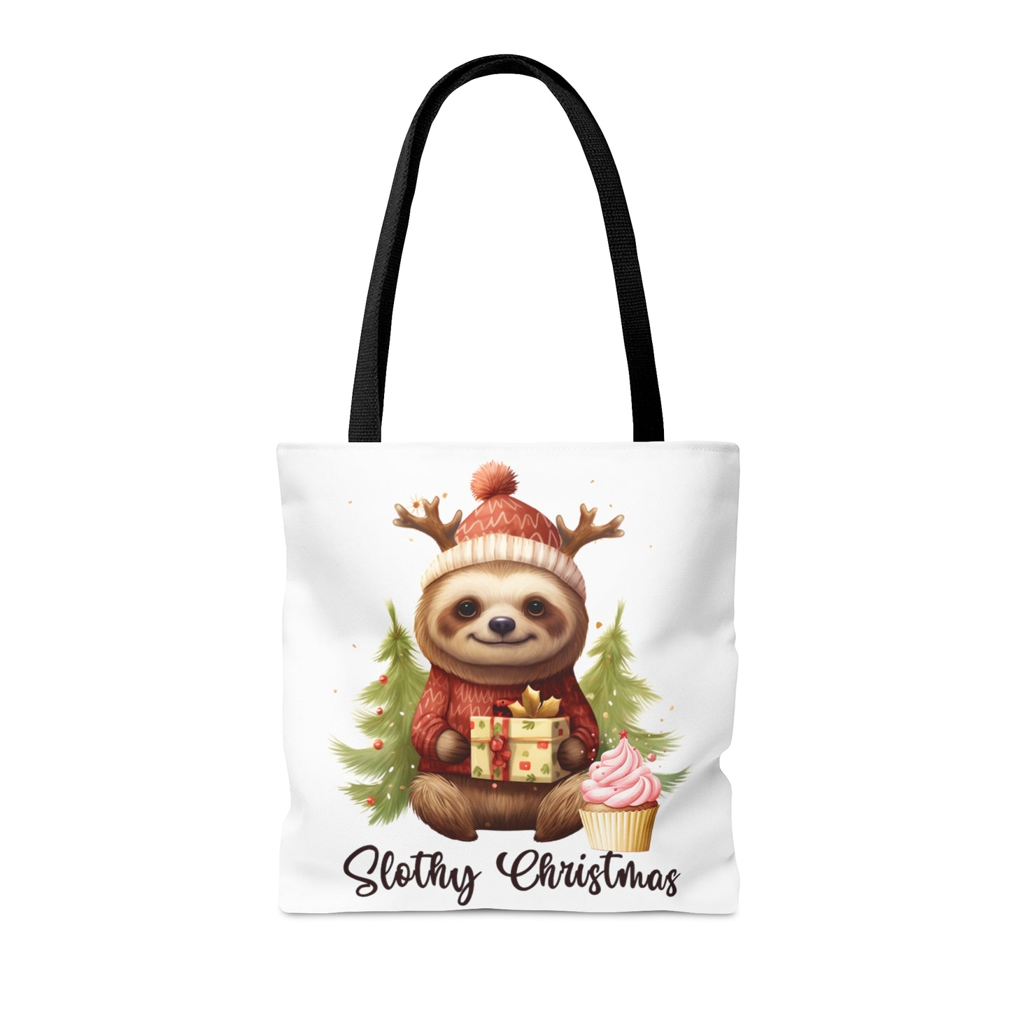 Tote Bag, Christmas, Sloth, Personalised/Non-Personalised Tote bag