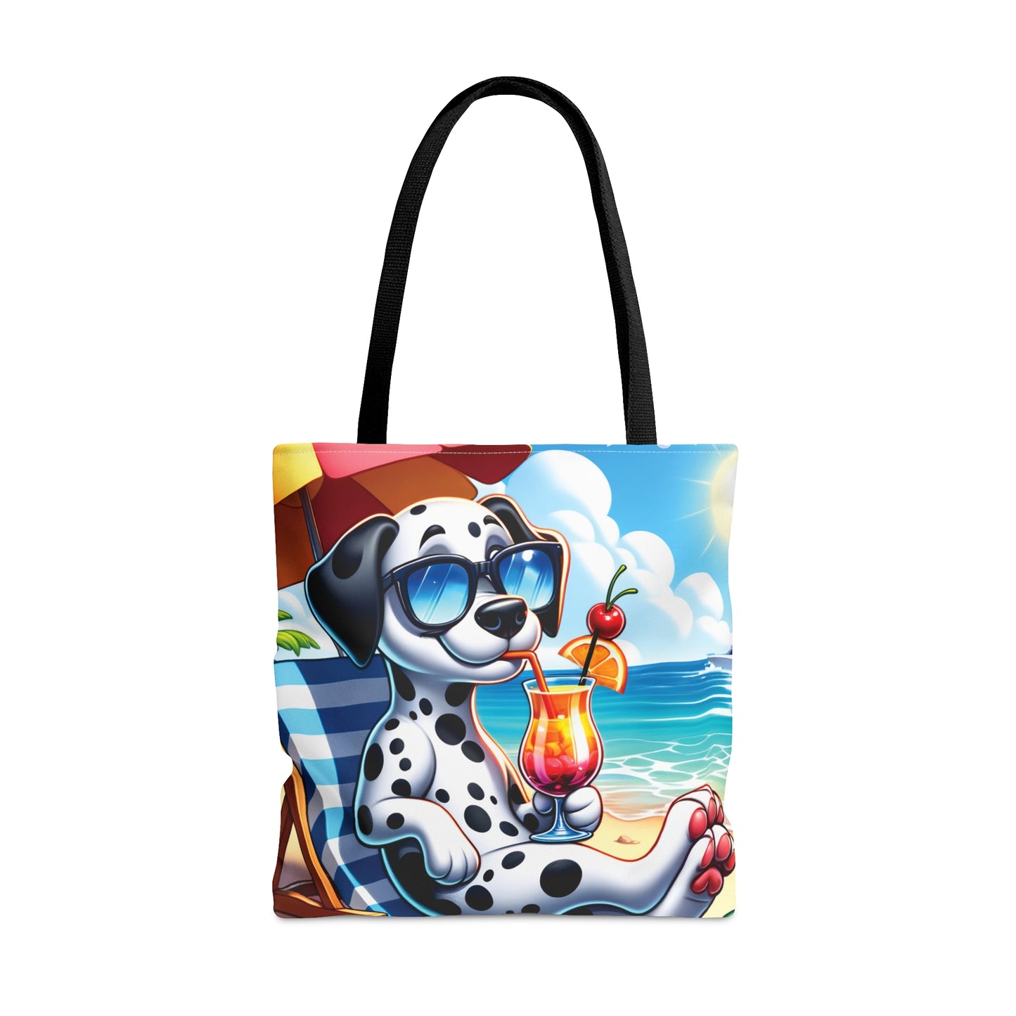 Tote Bag, Dog on Beach, Dalmatian, Tote bag, awd-1209