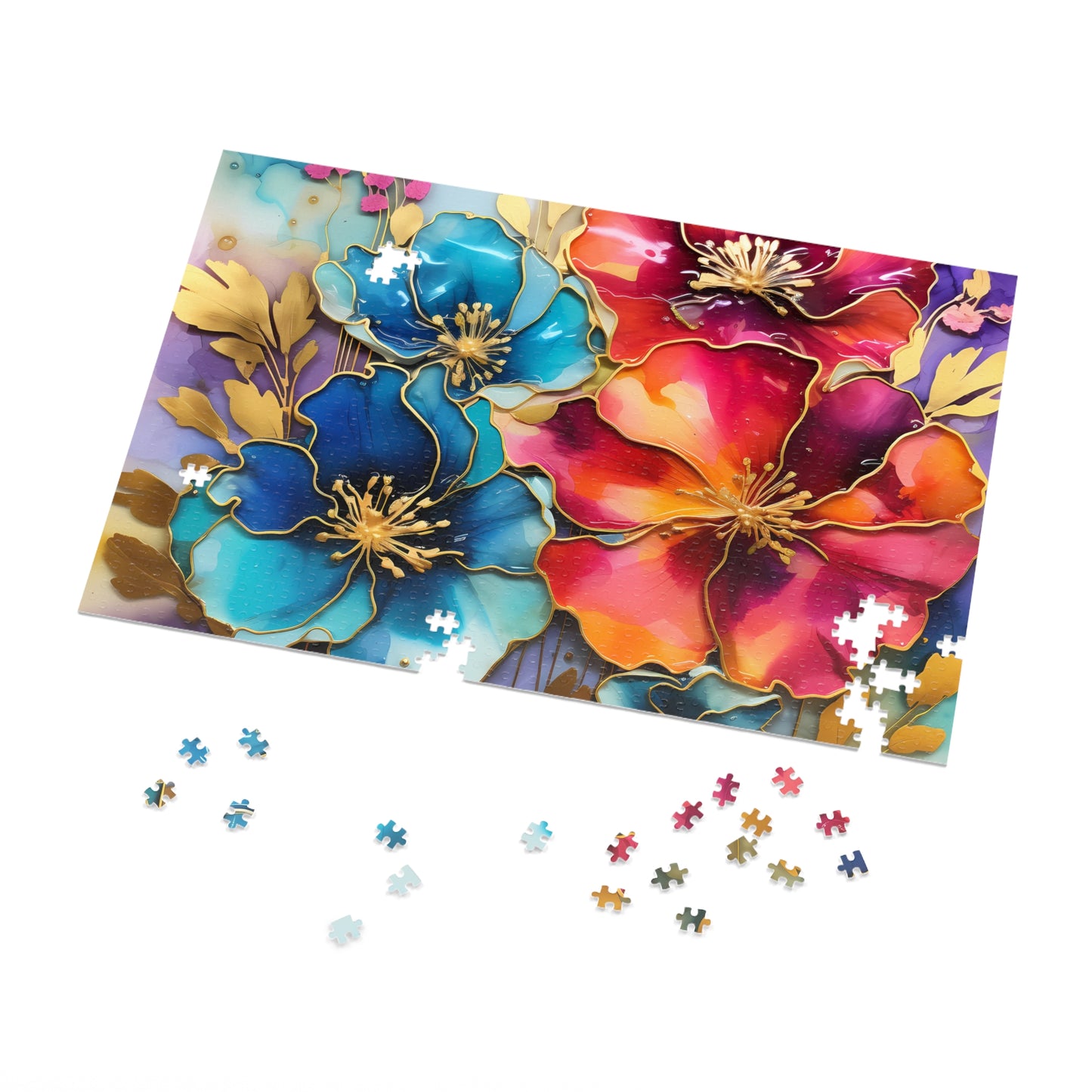 Jigsaw Puzzle, Floral, Personalised/Non-Personalised (30, 110, 252, 500,1000-Piece)