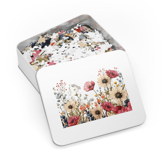 Jigsaw Puzzle, Floral, Personalised/Non-Personalised (30, 110, 252, 500,1000-Piece)