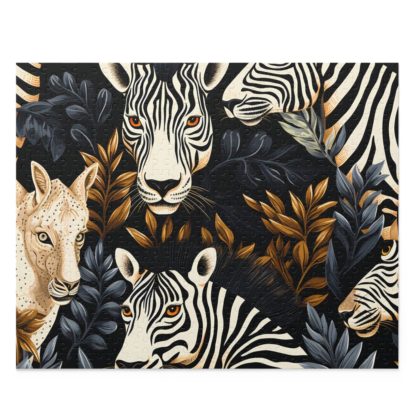 Personalised/Non-Personalised Puzzle, Zebra (120, 252, 500-Piece)