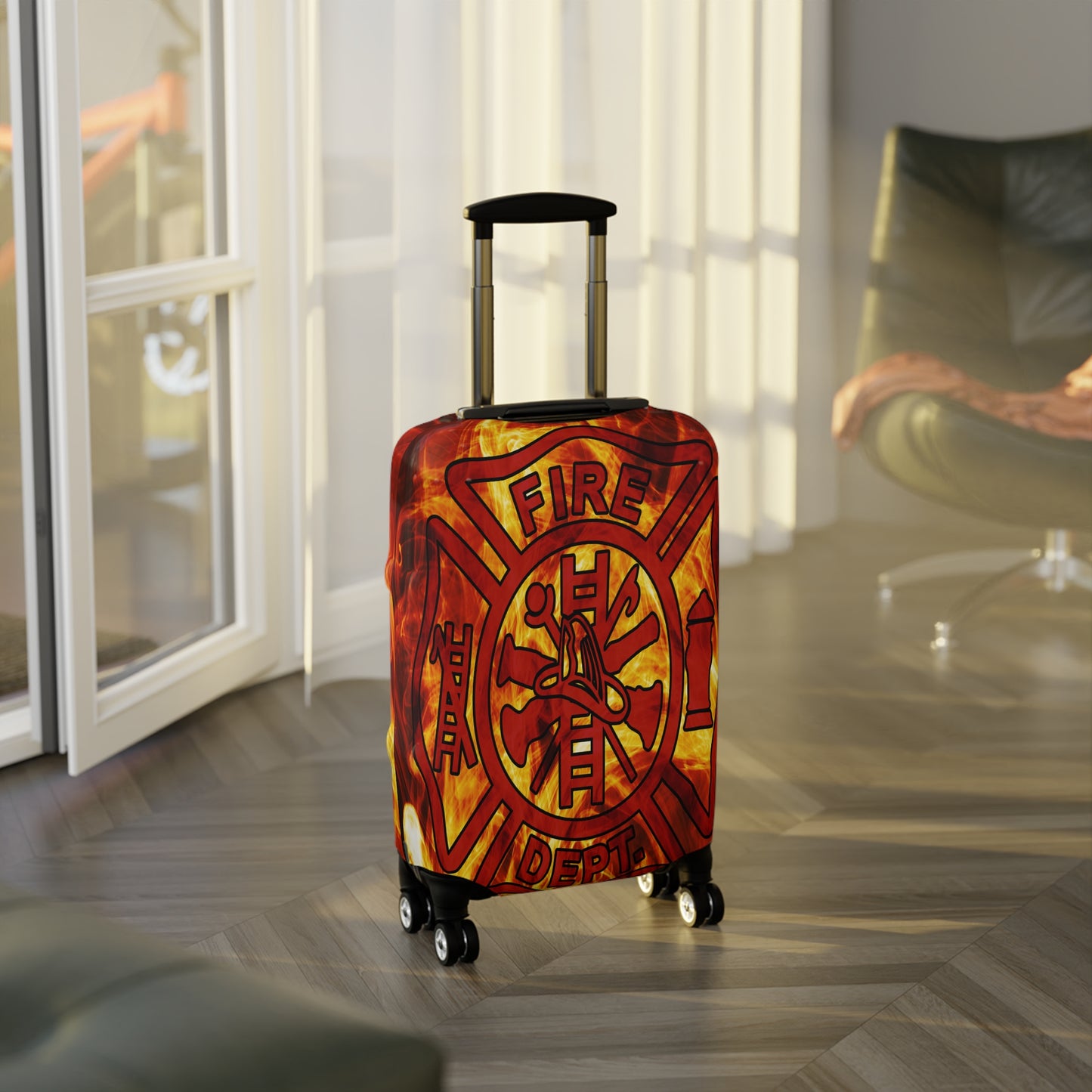 Luggage Cover, Fireman, Fire Dept, awd-545