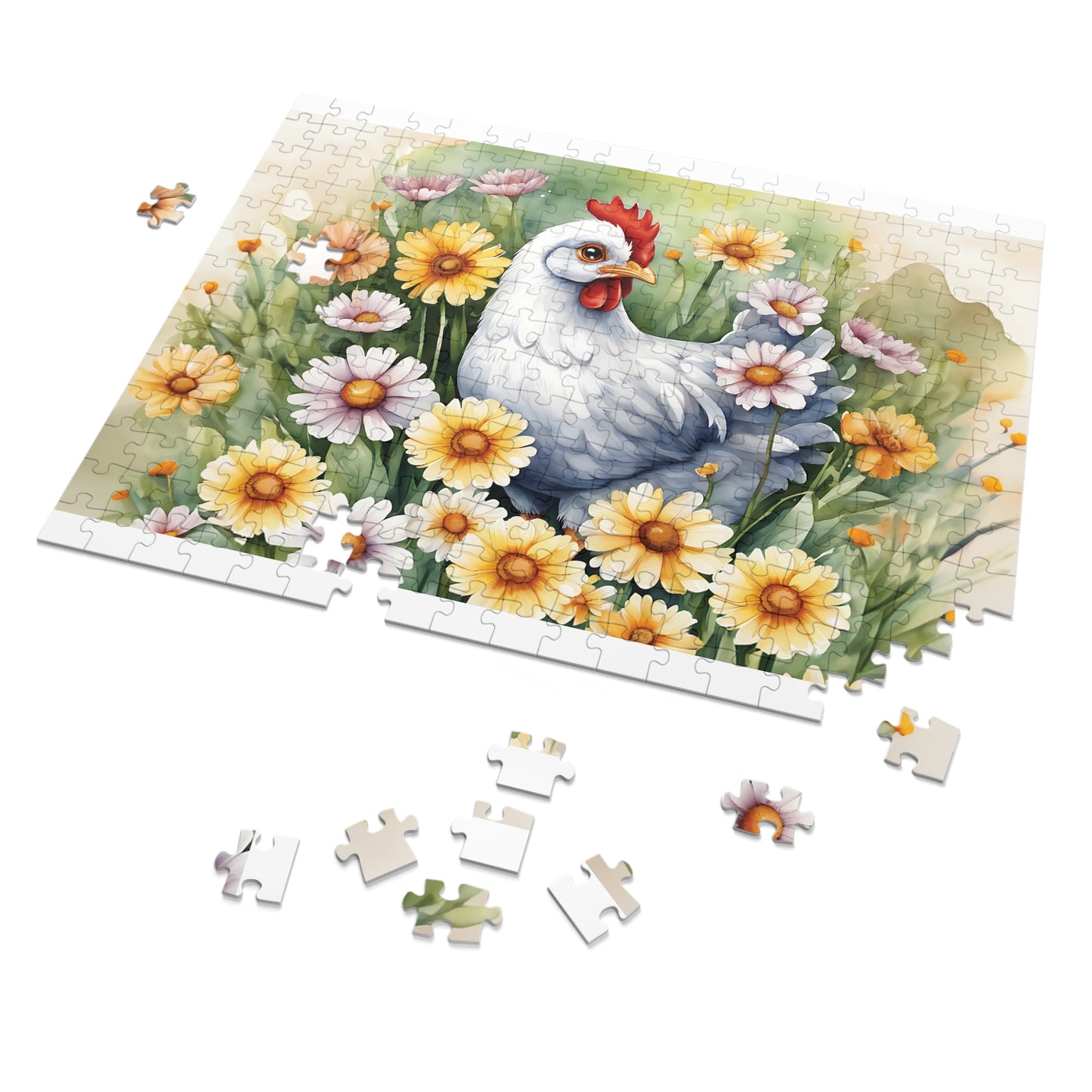 Jigsaw Puzzle, Western, Chicken, Personalised/Non-Personalised (30, 110, 252, 500,1000-Piece)