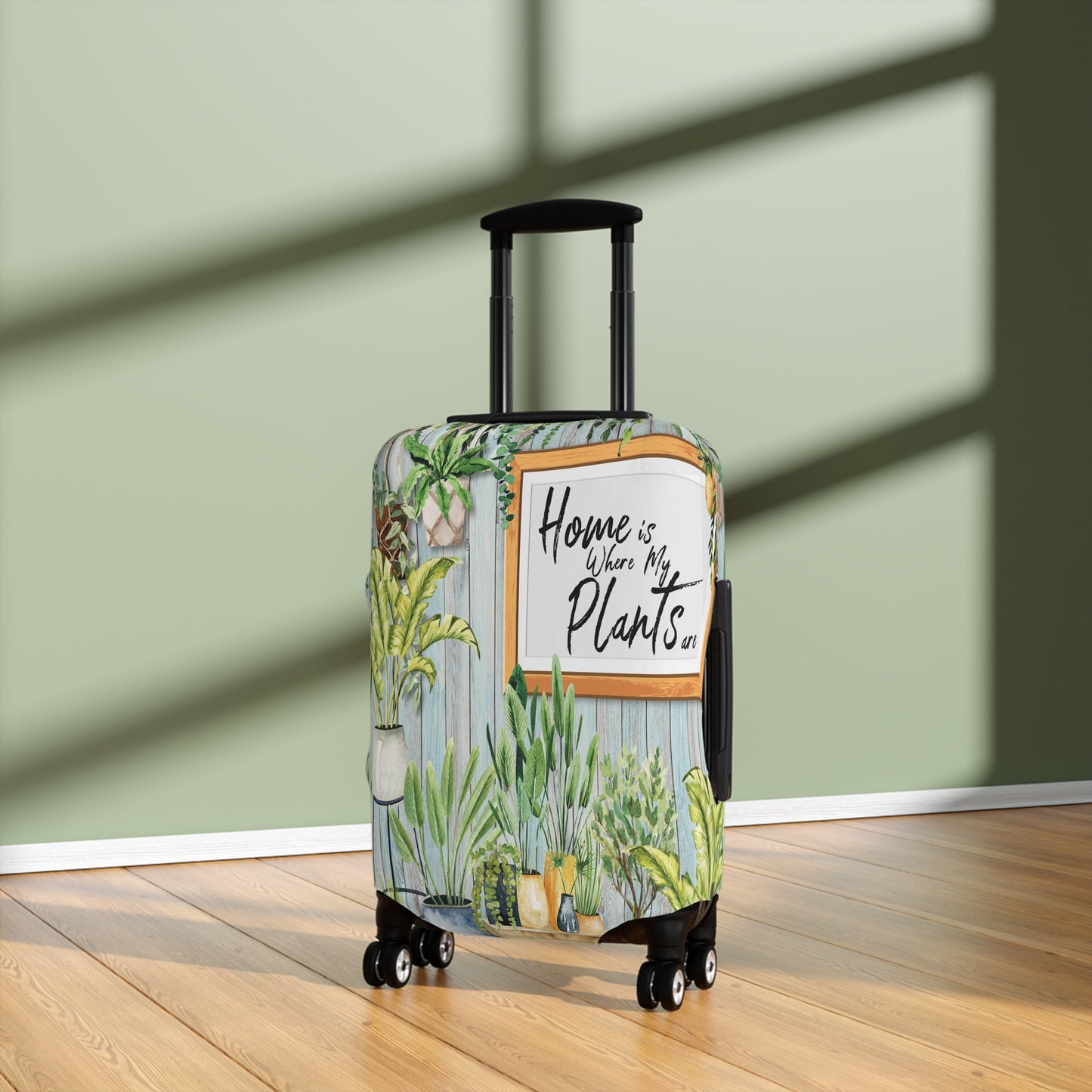 Luggage Cover, Home is where my plants are, awd-024