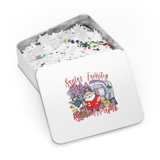 Jigsaw Puzzle, Santa's Favorite Radiation Therapist, Personalised/Non-Personalised (30, 110, 252, 500,1000-Piece)