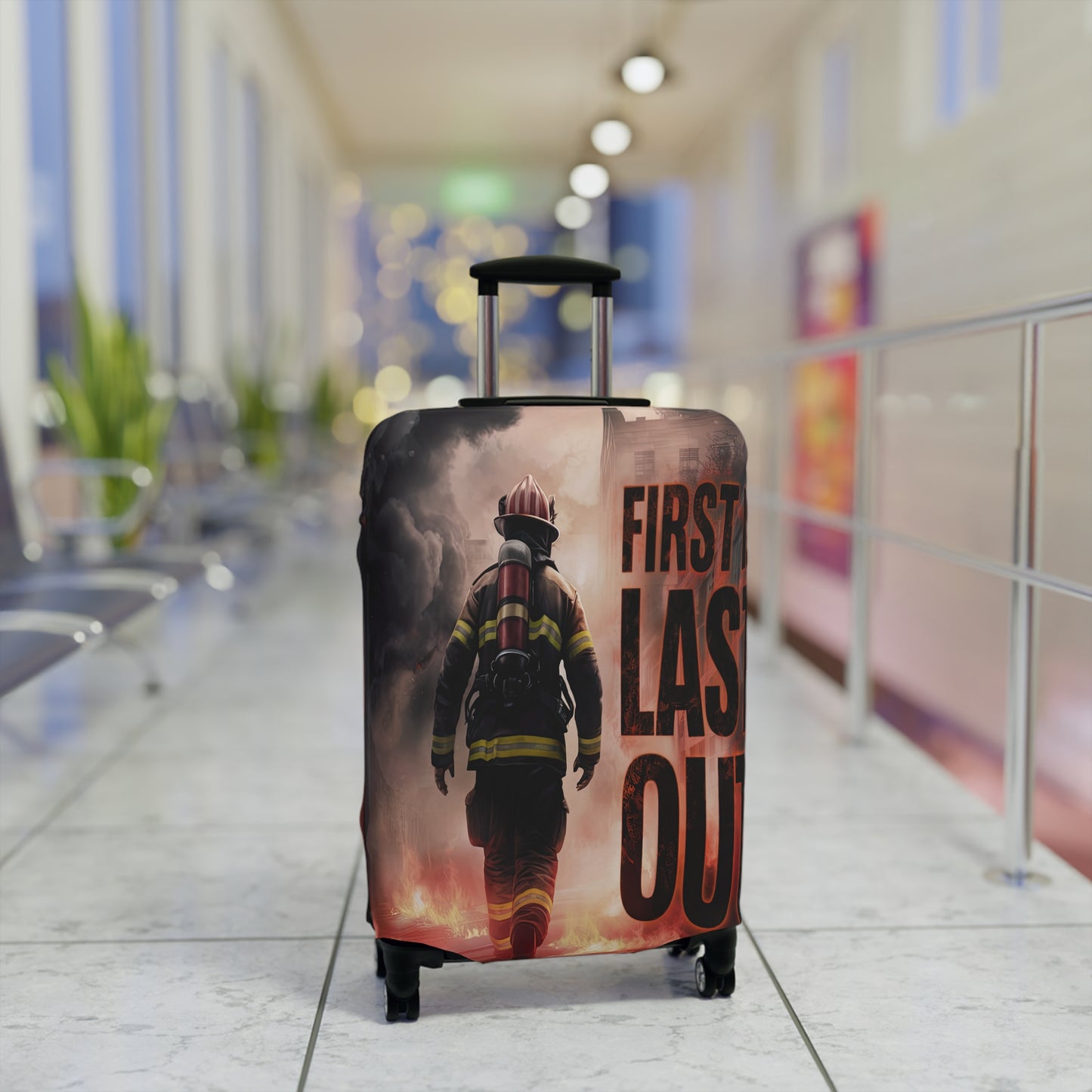 Luggage Cover, Fireman, First in Last Out, awd-1670