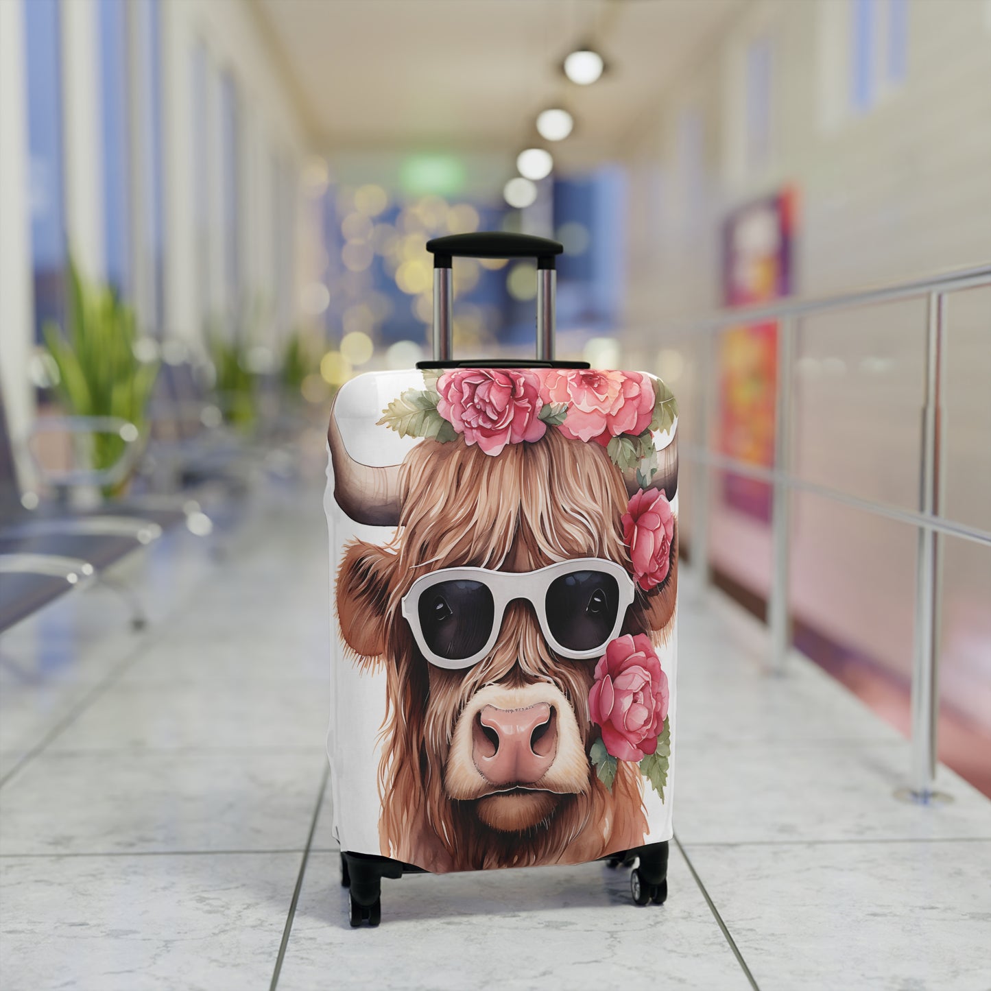 Luggage Cover, Highland Cow, awd-015