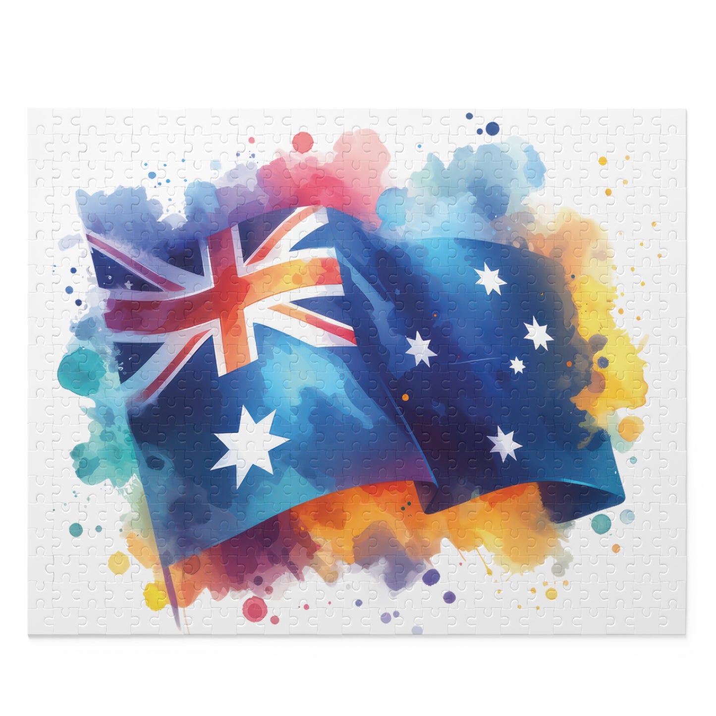 Personalised/Non-Personalised Puzzle, Australian Flag (120, 252, 500-Piece)