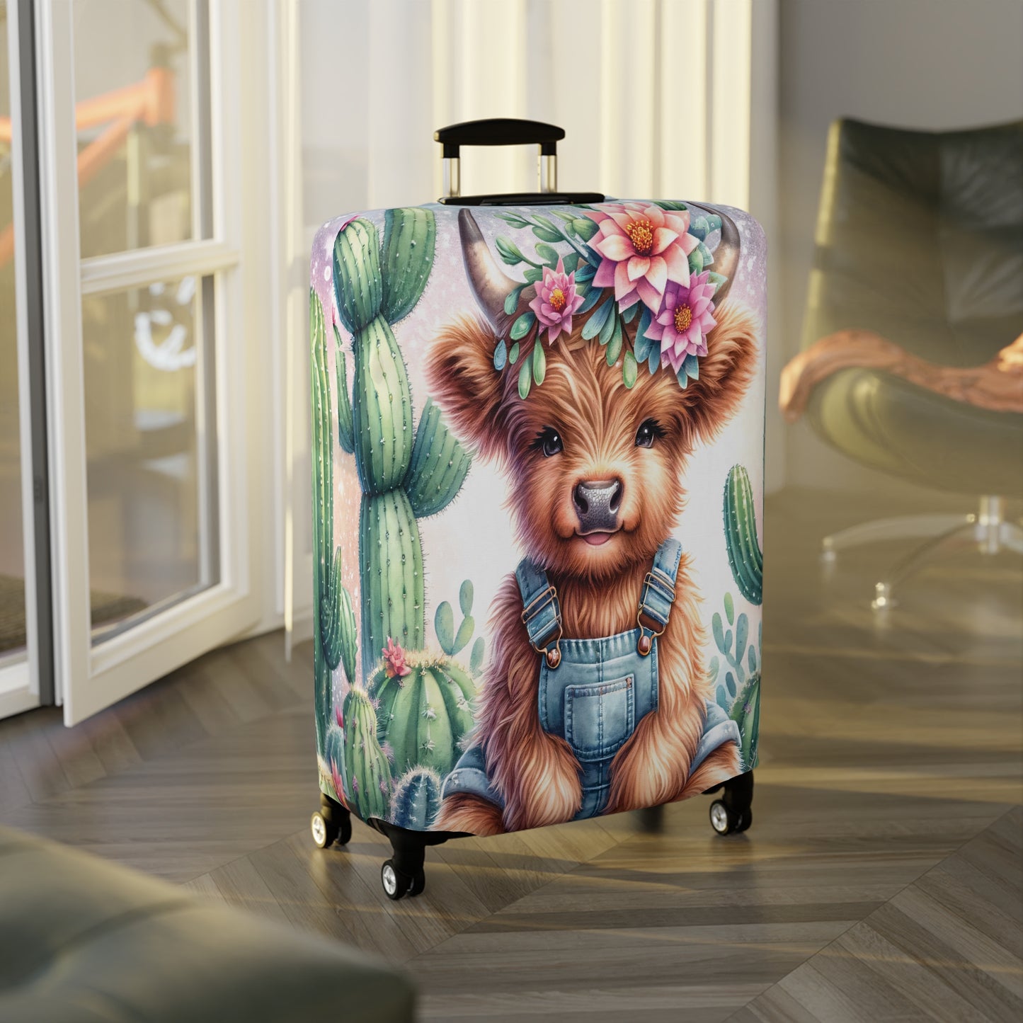 Luggage Cover, Highland Cow, awd-1160