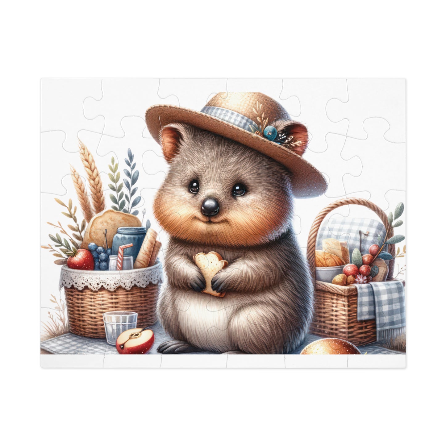 Jigsaw Puzzle in Tin, Australian Animals, Quokka, Personalised/Non-Personalised awd-1329 (30, 110, 252, 500,1000-Piece)