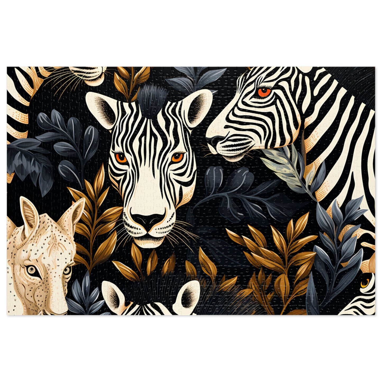 Jigsaw Puzzle, Zebra, Personalised/Non-Personalised (30, 110, 252, 500,1000-Piece)