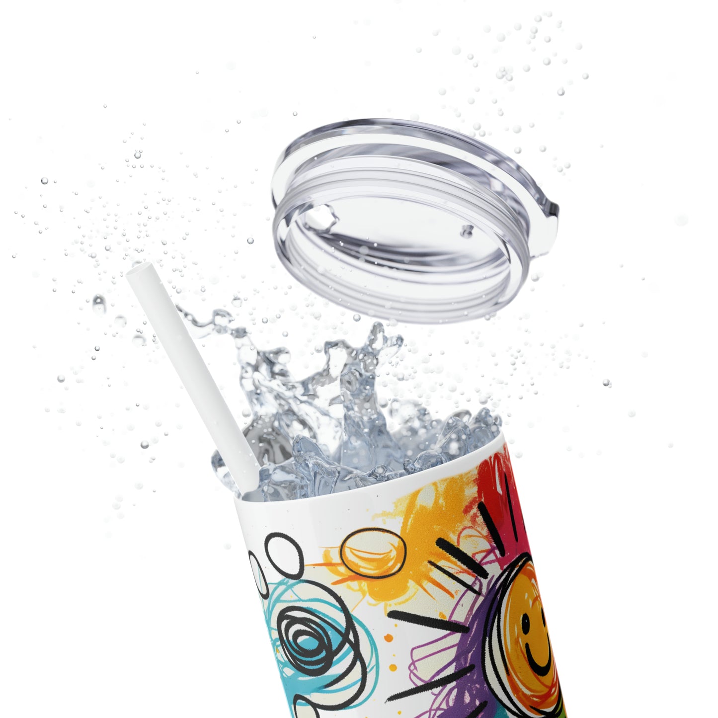 Skinny Tumbler with Straw, 20oz, Special Education