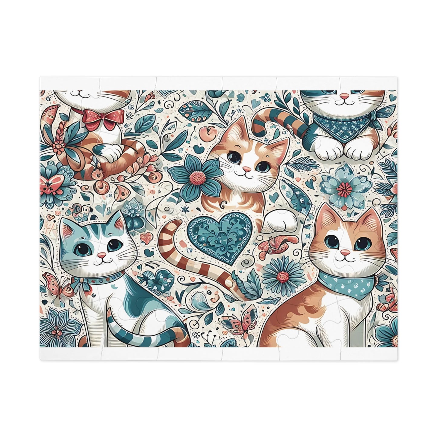 Jigsaw Puzzle, Cats, Personalised/Non-Personalised (30, 110, 252, 500,1000-Piece)