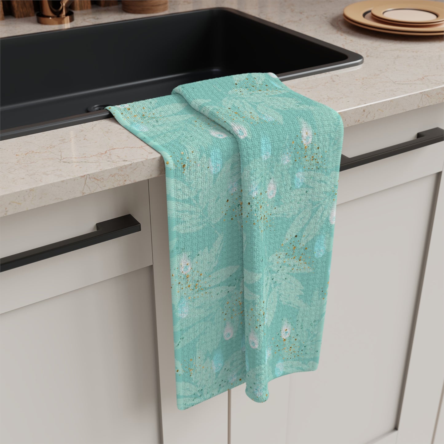 Microfiber Tea Towel Eucalyptus Leaves