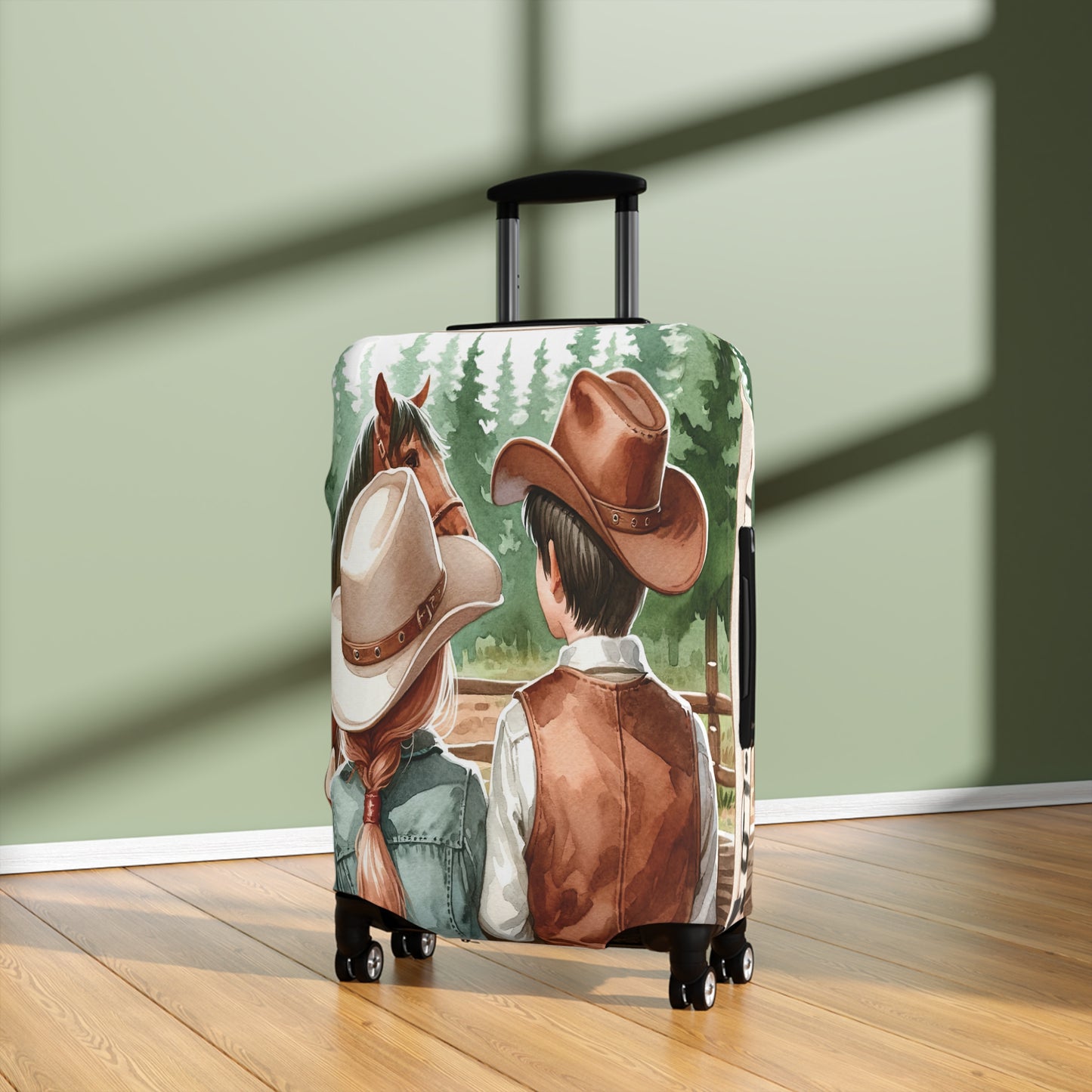 Luggage Cover, Horse, Best friends, awd-1008