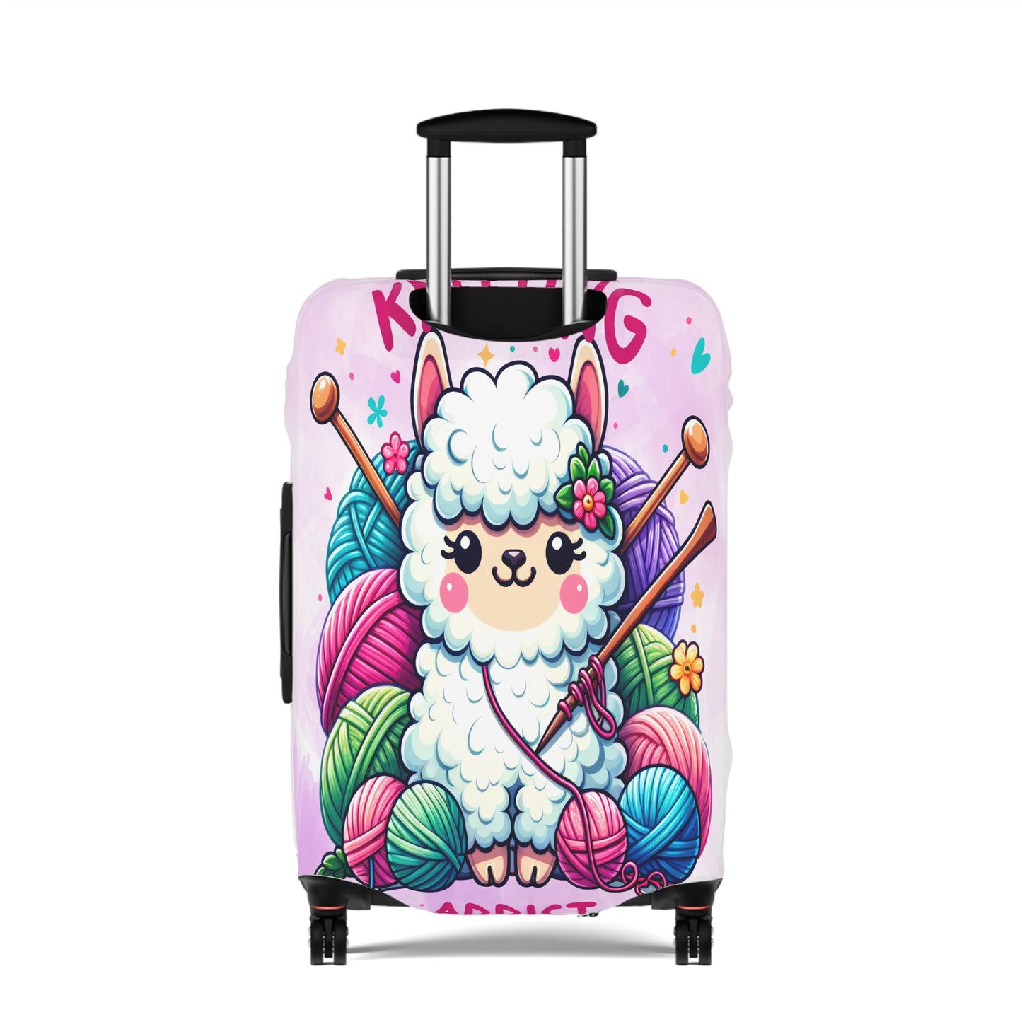 Luggage Cover, Knitting Addict Lamb, awd-1698